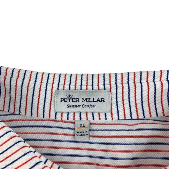 Peter Millar Summer Comfort Striped Short Sleeve Polo - Picture 3 of 5